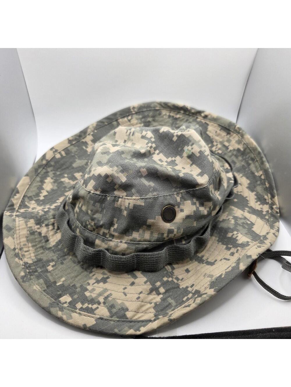 Boonie Hat Size 7 3/8 Universal Camo Sun Hot Weather US Military Army